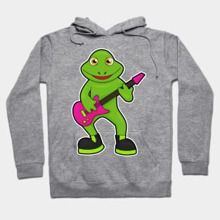 Frog as Musician with Guitar Hoodie